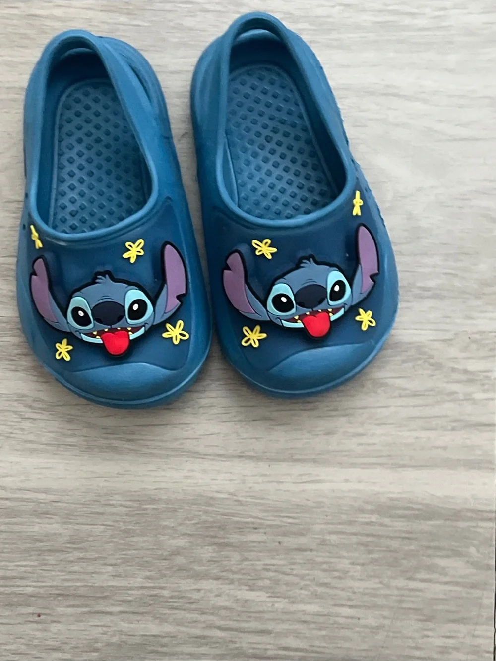 Disney Lilo & Stitch Kids Light Up Blue Clogs Shoes Size 5/6